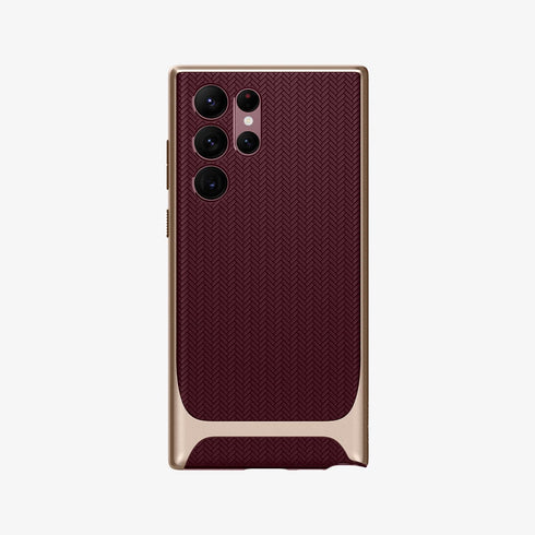 ACS03926 - Galaxy S22 Ultra 5G Case Neo Hybrid in gunmetal showing the back